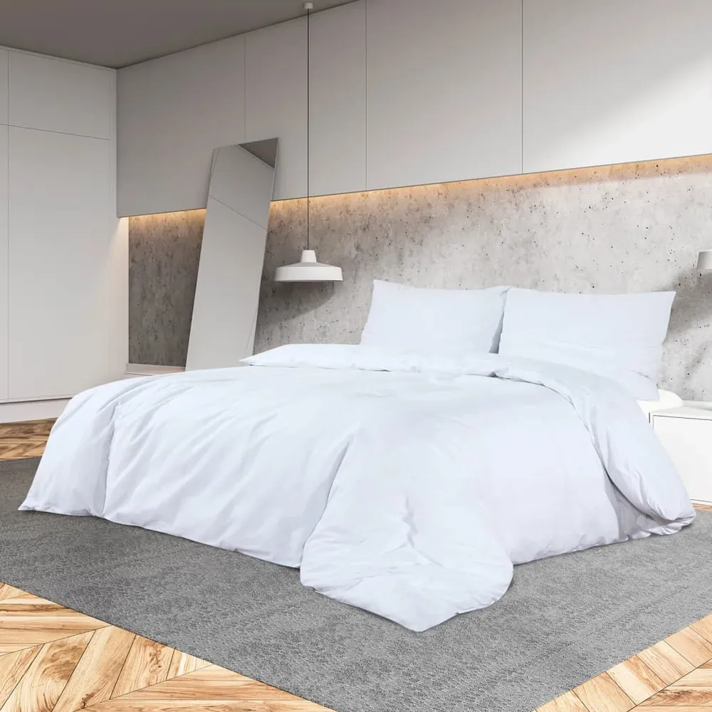 Tecido de Alta Qualidade Conjunto de capa de edredão 135x200 cm microfibra ligeiro branco