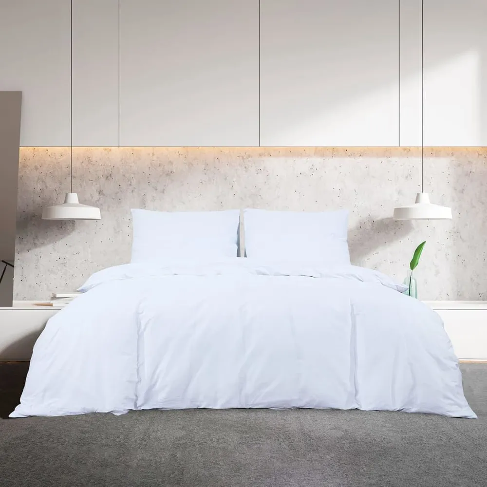 Tecido de Alta Qualidade Conjunto de capa de edredão 135x200 cm microfibra ligeiro branco