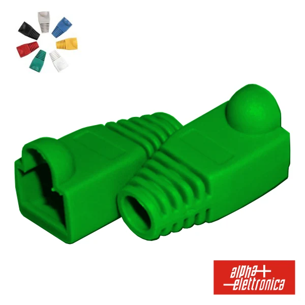 Capa Protectora P/ Conector Rj45 Verde em Veludo Suave