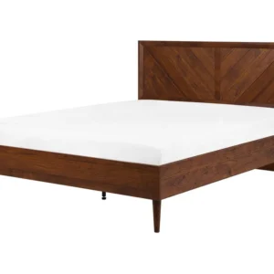 EU King Size Bed Dark Wood MIALET