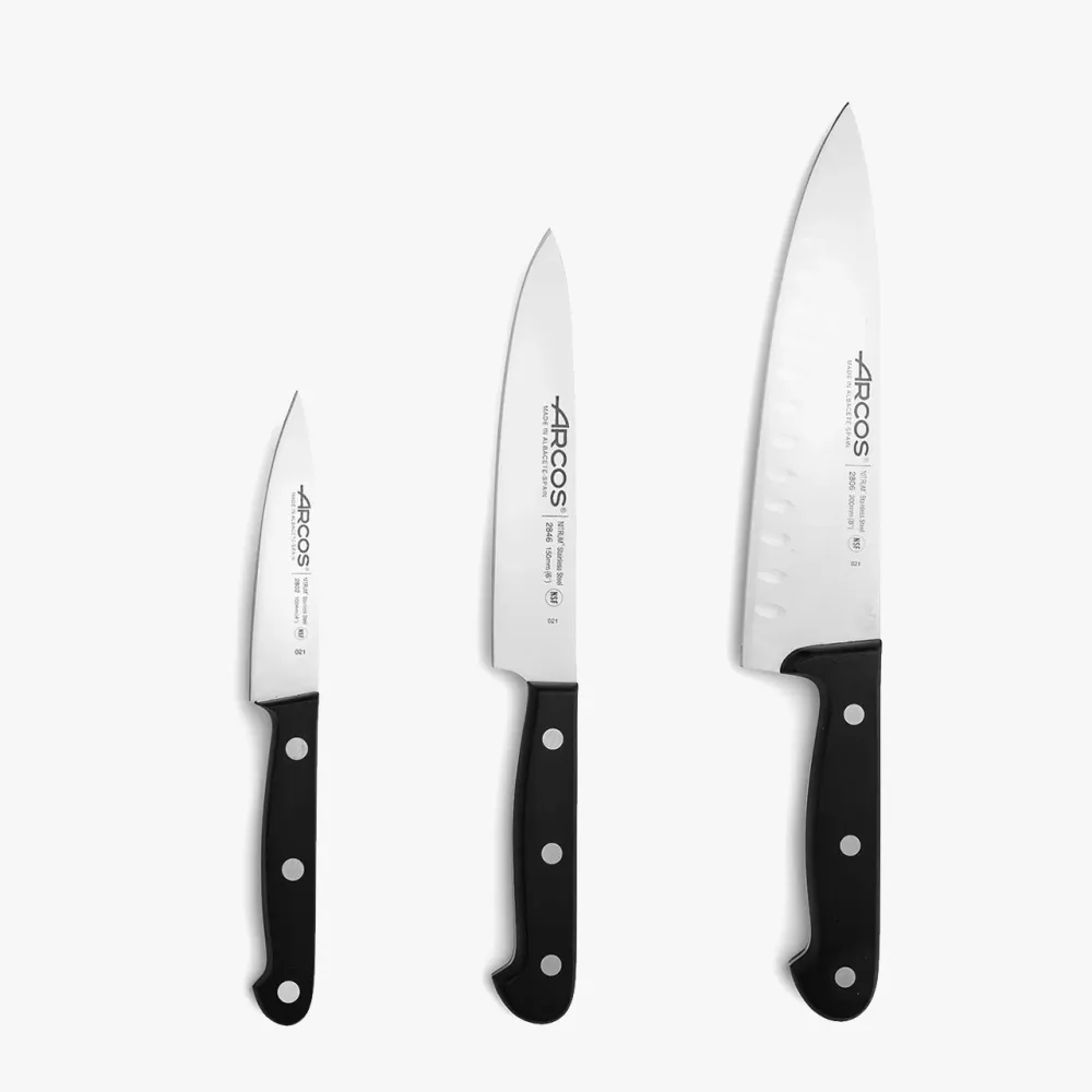 Conjunto de facas de cozinha, Série Para todos 200 mm 150 mm 100 mm