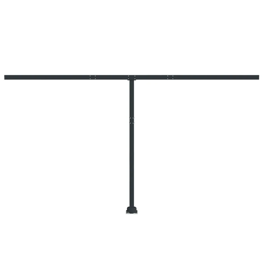 Conjunto de postes para toldo 450x245 cm ferro antracite Compatível com Trilho IKEA