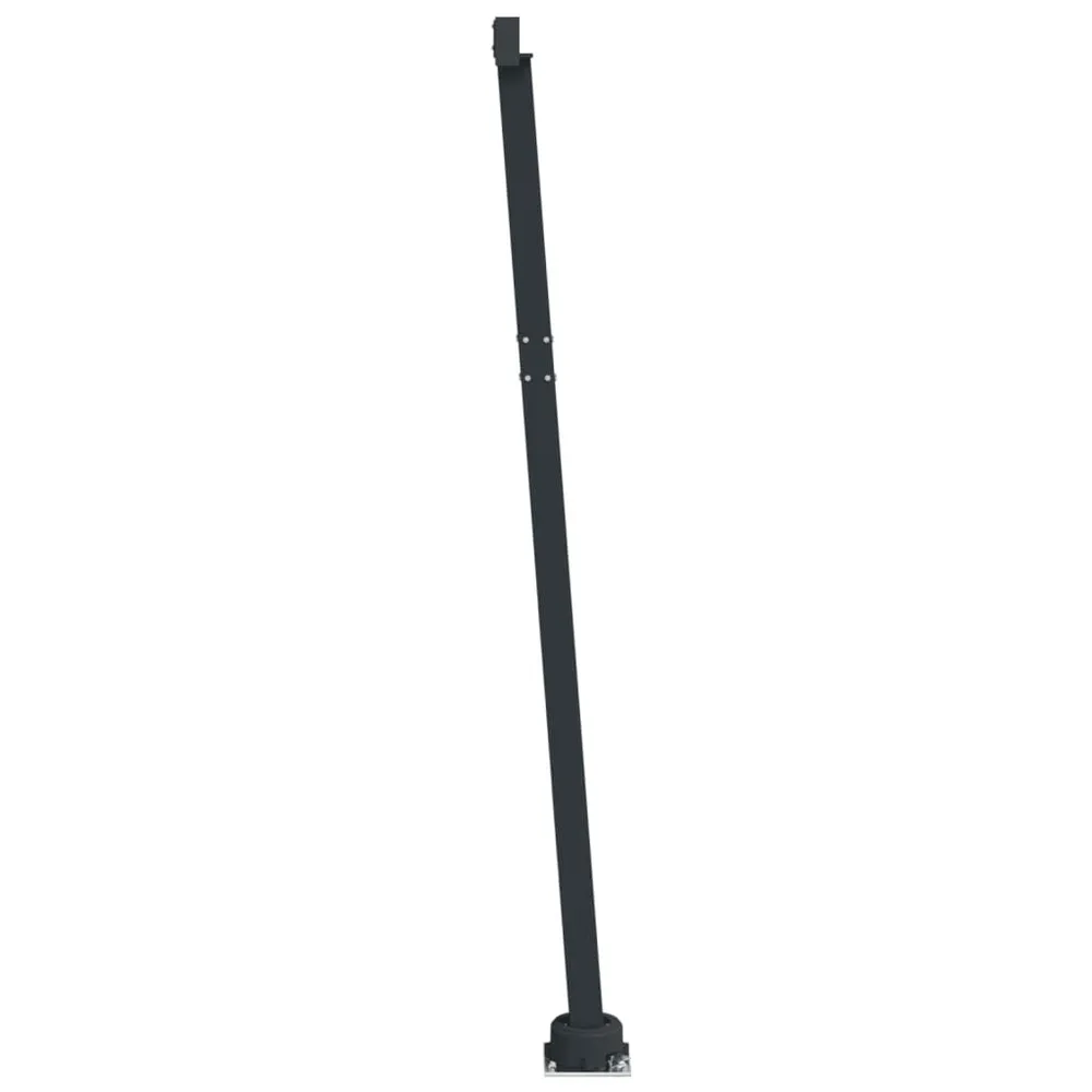 Conjunto de postes para toldo 450x245 cm ferro antracite Compatível com Trilho IKEA