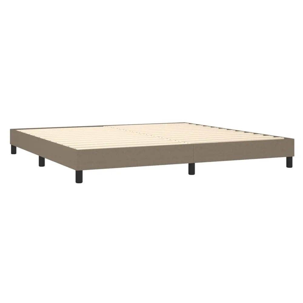 Cama com molasemcolchão 200x200 cm tecido castanho-acinzentado - 200 Fios