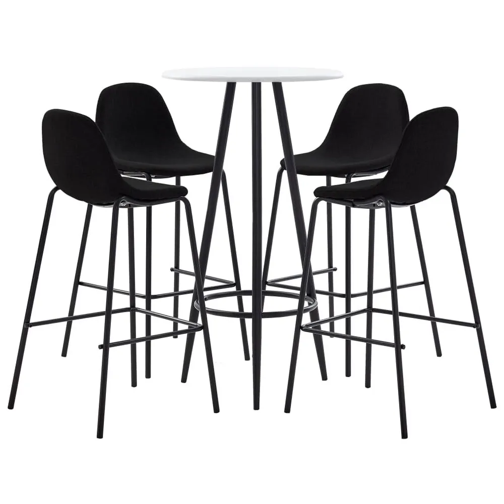 5 pcs conjunto de bar tecido preto para Assistir TV