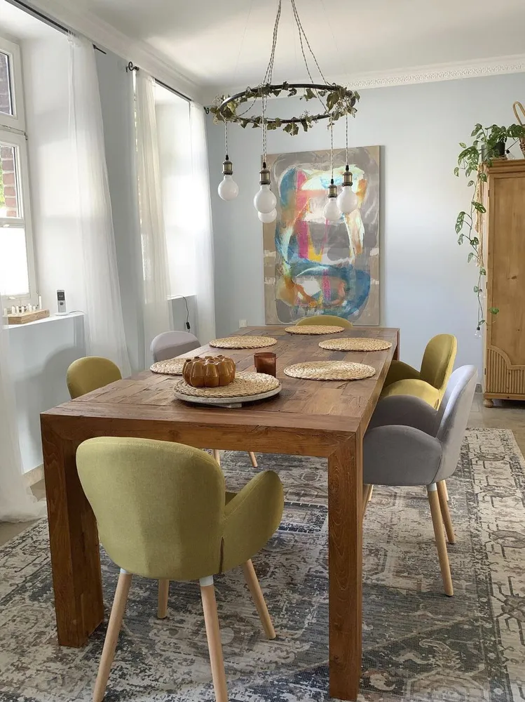 Set 2 Fabric Dining Chairs Limão BROOKVILLE