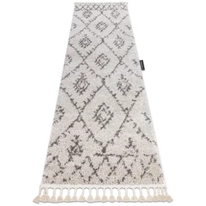 Tapete Antiderrapante Tapete, Passadeira BERBER FEZ creme - para cozinha, ante-sala, corredo 80x250 cm