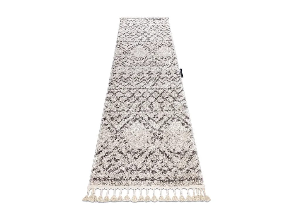 Tapete, Passadeira BERBER RABAT creme - para cozinha, ante-sala, corre 60x300 cm Resistente Manchas