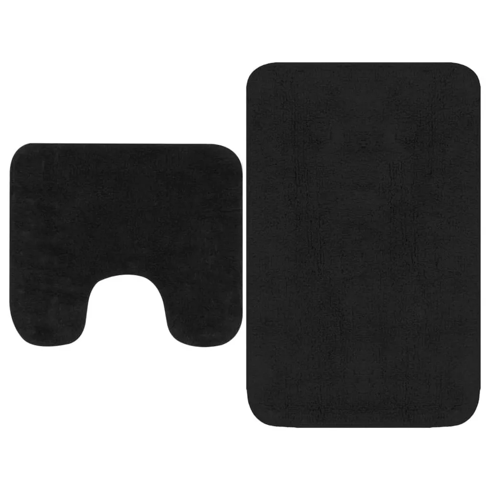 Tapete Premium Conjunto tapetes de casa de banho 2 pcs tecido antracite
