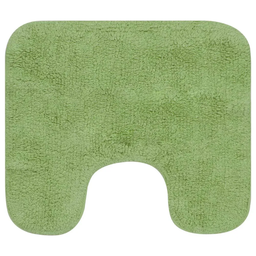 Tapete de Sala Felpudo Conjunto tapetes de casa de banho 2 pcs tecido verde