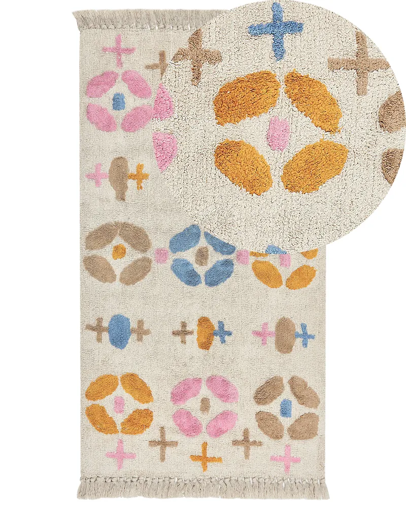 Cotton Area Rug 80 x 150 cm Multicolour DARAN