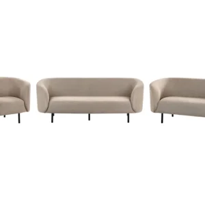 Coleção de Cama Temática Conjunto de sofás com 6 lugares em tecido taupe LOEN