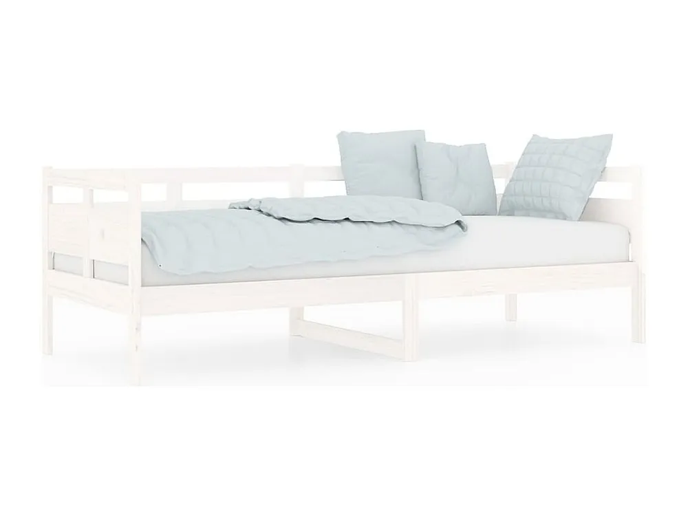 Coleção Completa de Cama Sofá-cama 80x200 cm madeira de pinho maciç branco