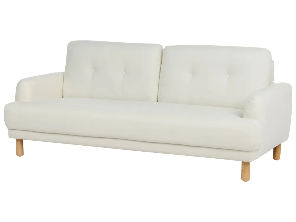 Conjunto de Cama de Algodão Conjunto de sofás com 4 lugares em tecido branco creme TUVE
