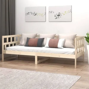 Sofá-cama 90 x 200 cm madeira de pinho maciç para Bebés