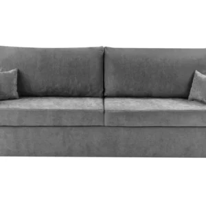 Sofá-cama 3 lugares com arrumação em tecido cinzento BLEIK para Decoração Completa