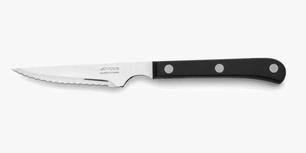 Faca de carne preta perlada de polioximetileno