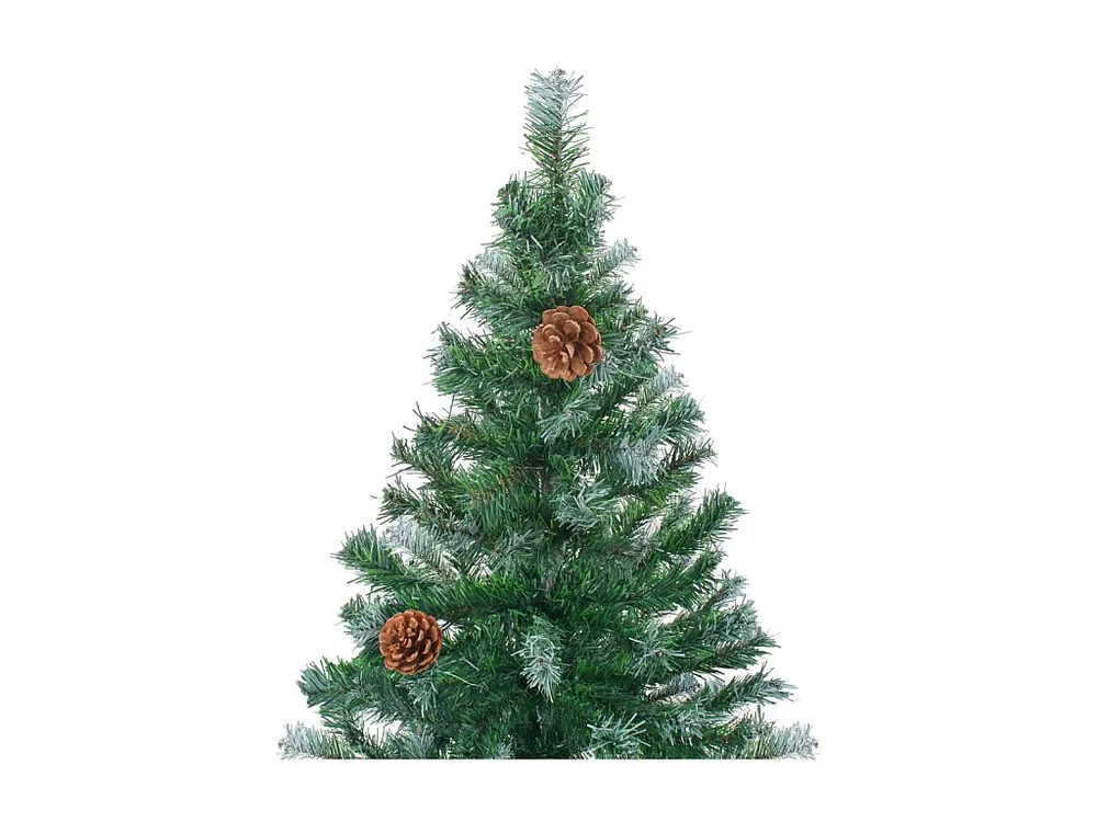 Árvore de Natal artificial com luzes LED/bolas/pinhas 180 cm Clicnbuy