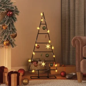 Árvore de Natal para decoração 90 cm metal preto Clicnbuy