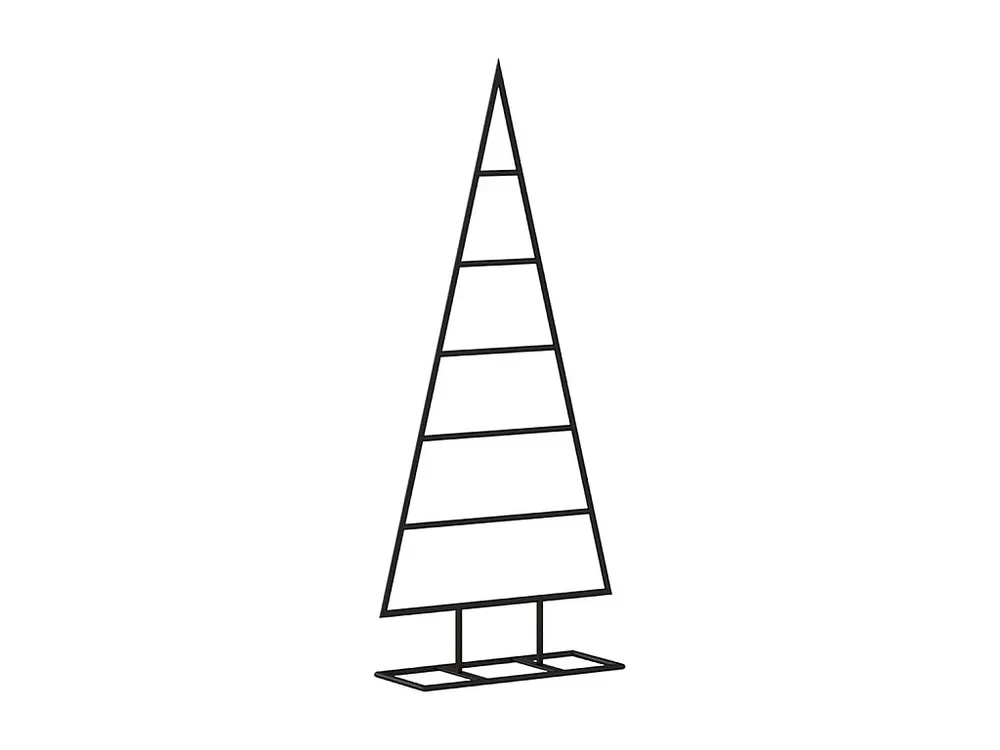 Árvore de Natal para decoração 90 cm metal preto Clicnbuy