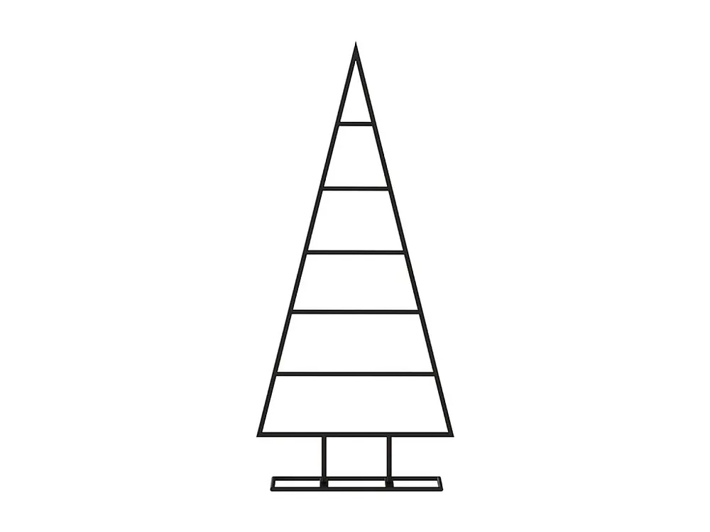 Árvore de Natal para decoração 90 cm metal preto Clicnbuy