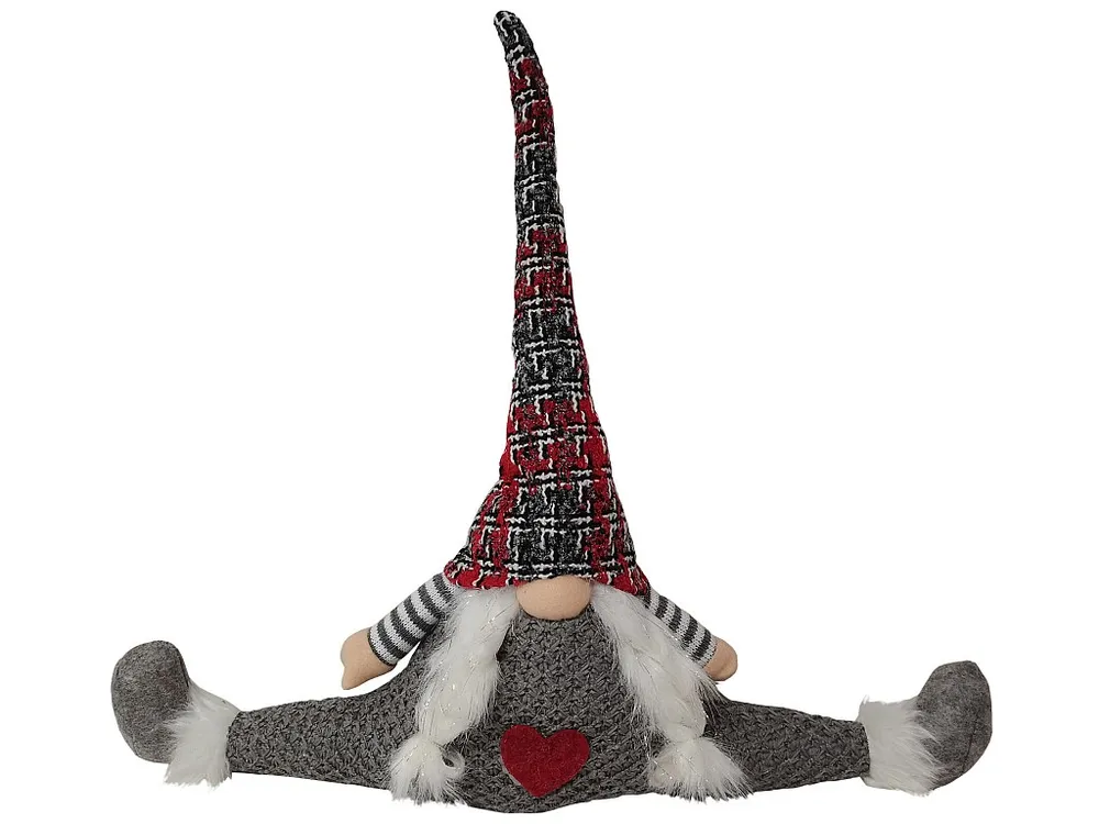 Decoração de Natal Gnome Elfo em tecido cinzento nórdico Mobili Rebecca