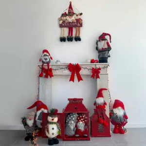 Decoração de Natal em Poliéster Branca de Neve 43x19x14 Mobili Rebecca
