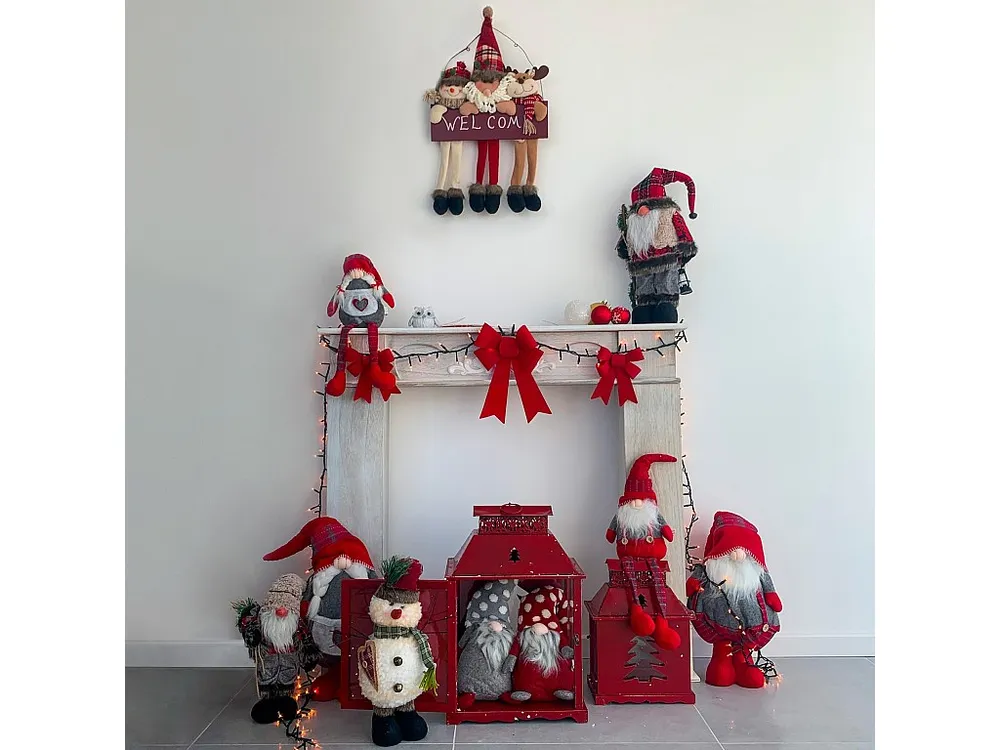 Decoração de Natal em Poliéster Branca de Neve 43x19x14 Mobili Rebecca