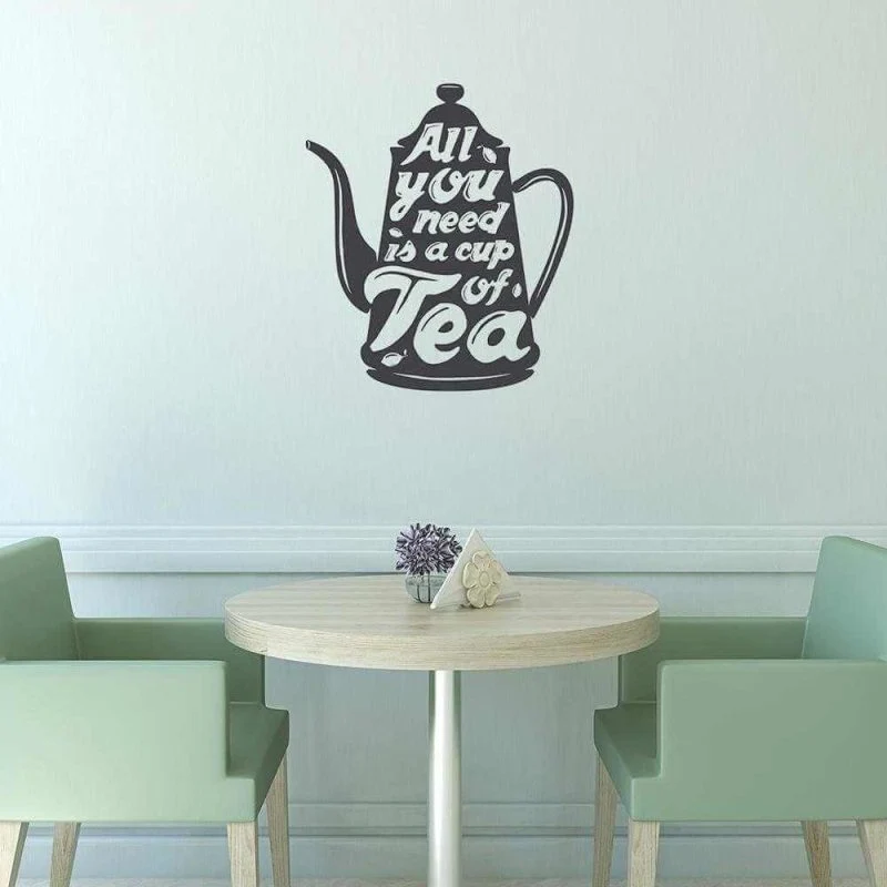 Adesivo Decorativo - all you need is 0,59x0,67 Metros (Tudo o que você precisa é de uma xícara de chá)