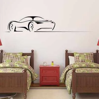 Adesivo Decorativo - Carro Contorno 101 - Medidas 4,03x0,59M