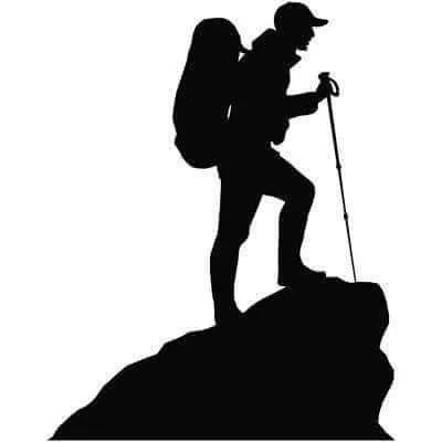 Adesivo Decorativo - Escalada Montanha - Medidas 0,59x0,74M