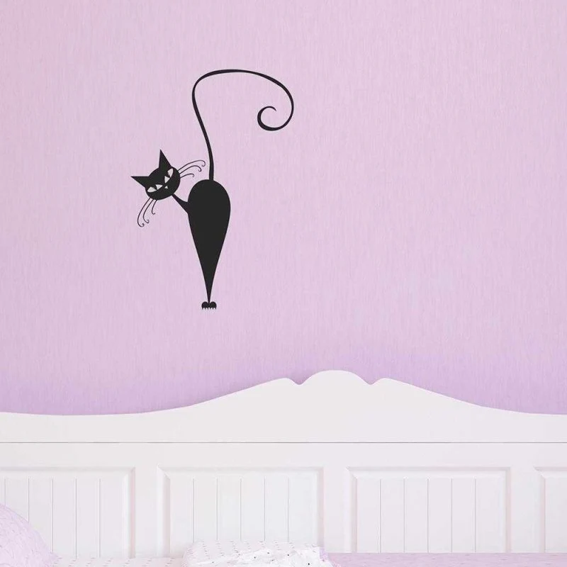 Adesivo Decorativo Gato Preto 326