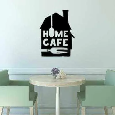 Adesivo Decorativo - home cafe 0,59x0,78 Metros (Casa do café)
