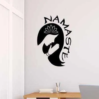 Adesivo Decorativo - Namaste - Medidas 0,59x0,86M