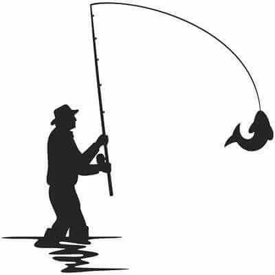 Adesivo Decorativo - Pescador - Medidas 0,59x0,59M