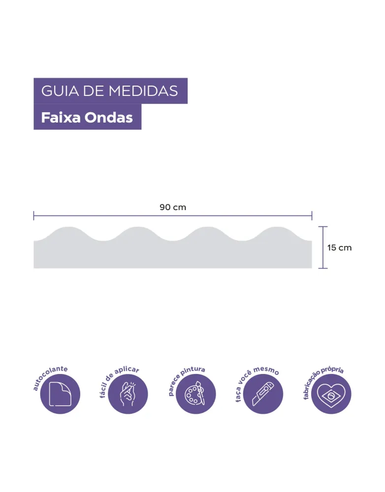 Adesivo de Parede Ondinhas Oliva