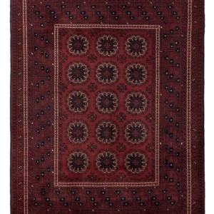 Afghan Teppich - 197 x 151 cm - rot
