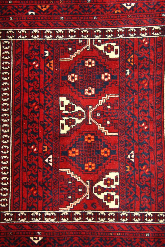 Afghan Teppich 248 x 158 cm - rot