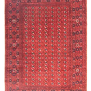 Afghan Teppich - Buchara 298 x 200 cm - dunkelrot