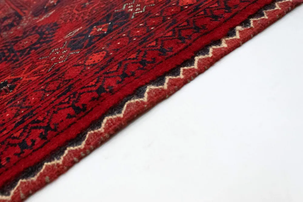 Afghan Teppich - Buchara 298 x 200 cm - dunkelrot