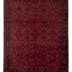 Afghan Teppich - Kunduz - 197 x 153 cm - rot