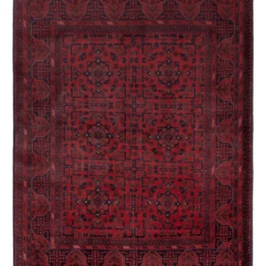 Afghan Teppich - Kunduz - 199 x 154 cm - rot
