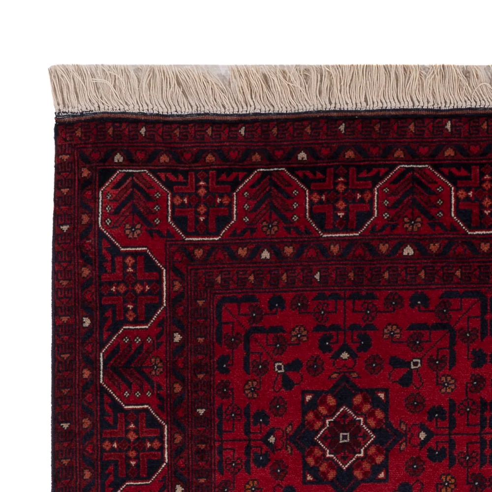 Afghan Teppich - Royal - 141 x 99 cm - rot