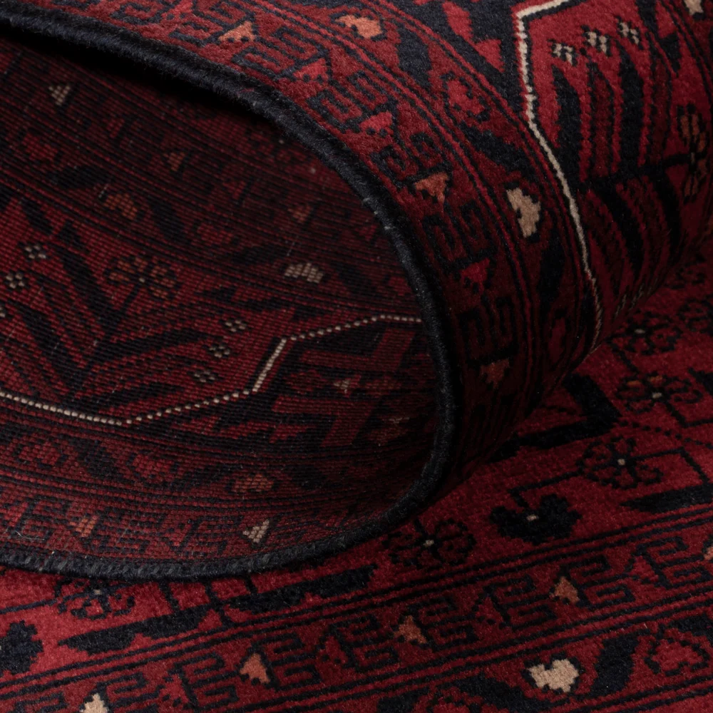 Afghan Teppich - Royal - 141 x 99 cm - rot