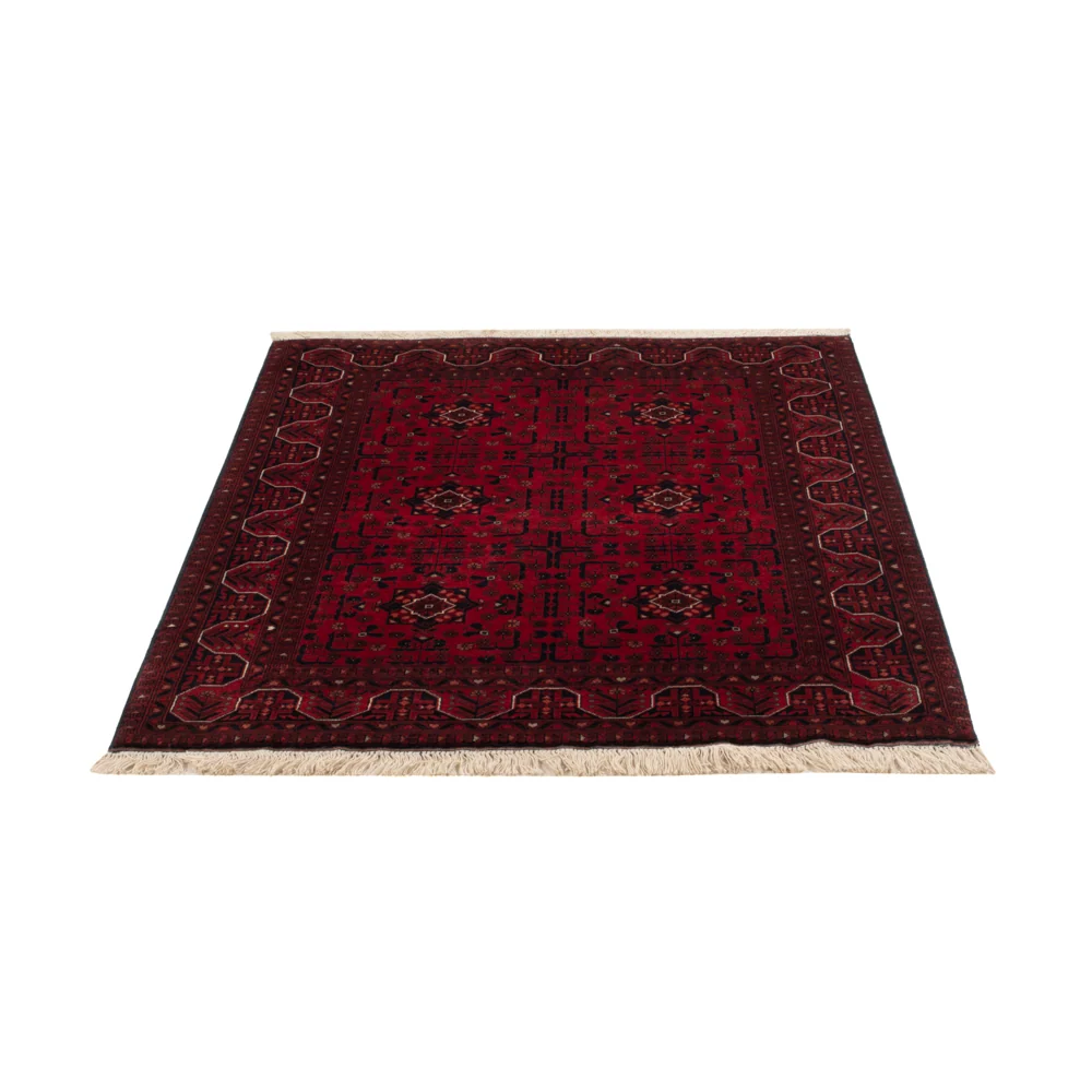 Afghan Teppich - Royal - 141 x 99 cm - rot