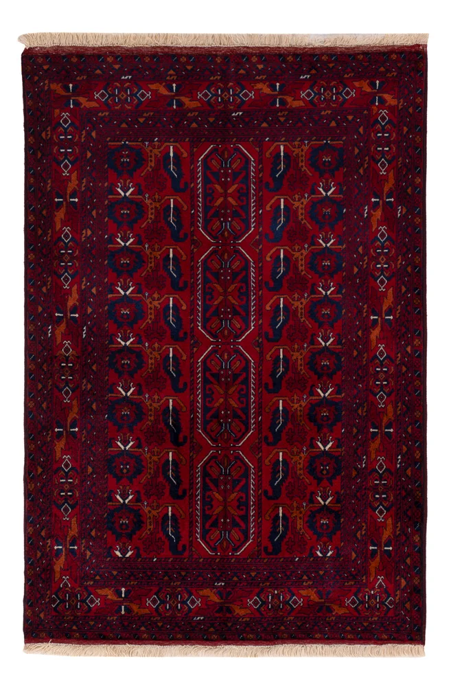 Afghan Teppich - Royal - 147 x 99 cm - rot