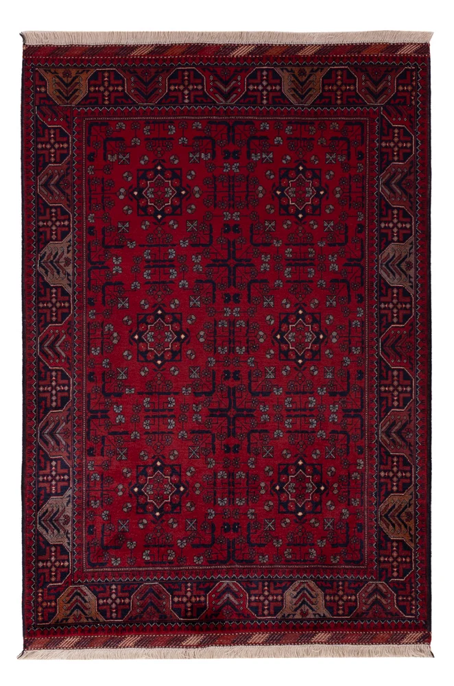 Afghan Teppich - Royal - 150 x 102 cm - rot