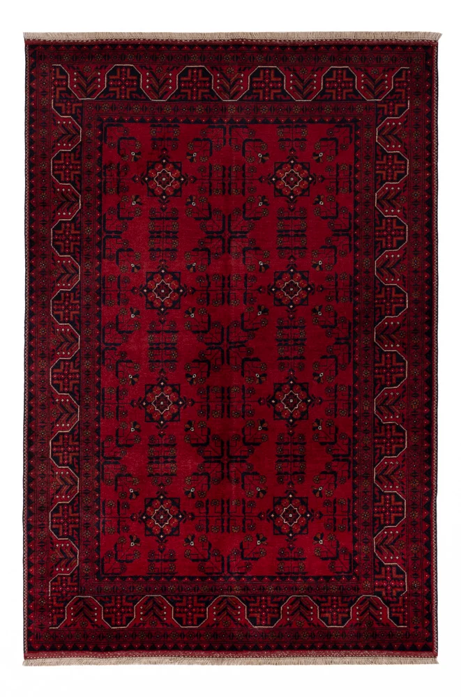 Afghan Teppich - Royal - 150 x 99 cm - rot