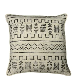 Almofada Bogolan Burkina Faso 32 Branco 50x50