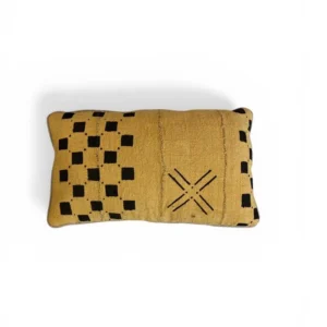 Almofada Bogolan Chess Baguete 50x30